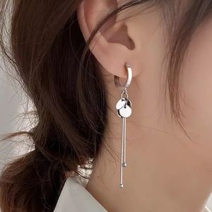 NEW 925 STERLING SILVER ROUND HOOP EARRINGS, NICE EARRINGS, CUTE EARRINGS